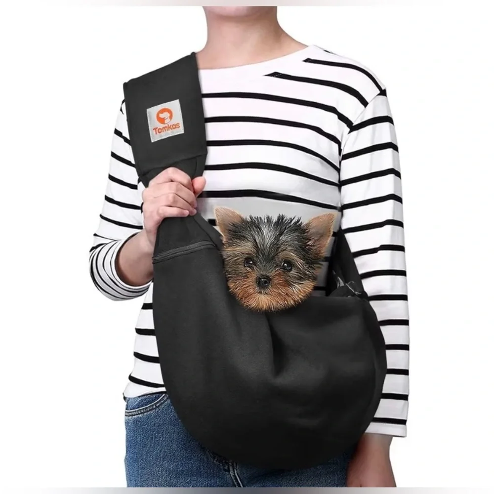 Tomkas Black Pet Sling Carrier